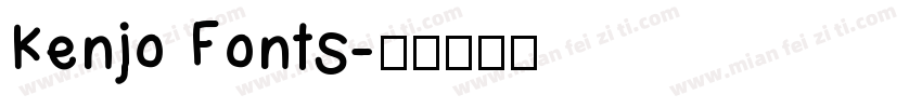 Kenjo Fonts字体转换
